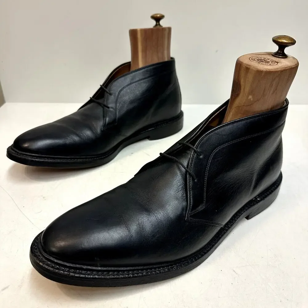 VGUC Allen Edmonds x Polo Ralph Lauren Chukka Boot Black Calf Made in USA 12 D